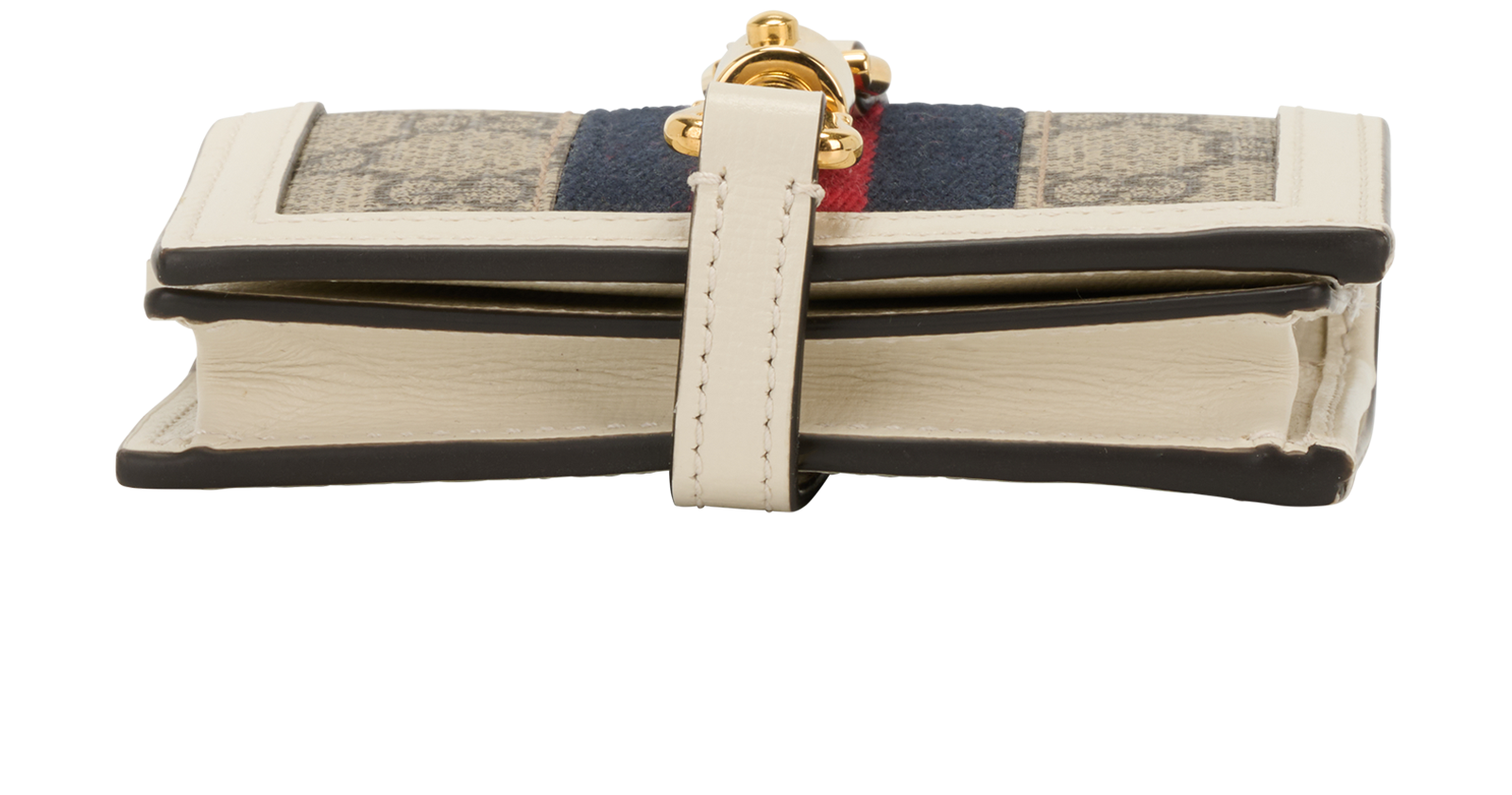 Gucci Jackie 1961 Card Case Wallet, &pound;250, Accessories, Beige/White, Canvas, Top view